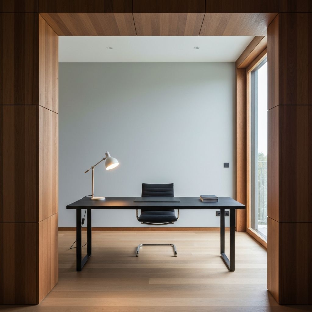 Bureau moderne avec panneaux acoustiques